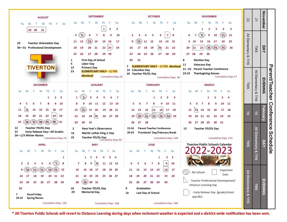 TPS 22 -23 School Year Calendar